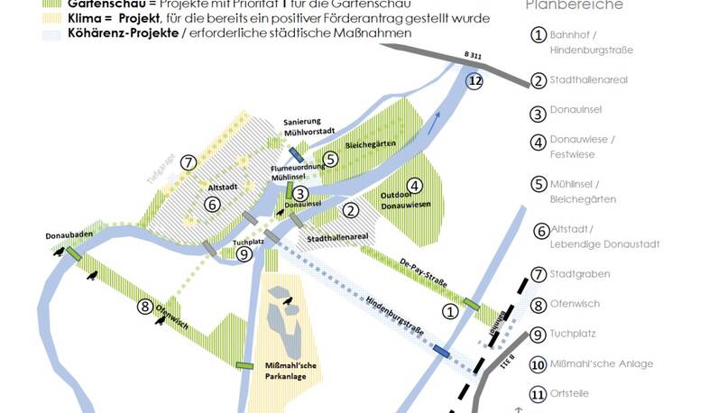Planbereiche Gartenschau